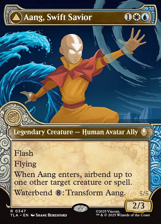 Aang, Swift Savior // Aang and La, Ocean's Fury #347 - Avatar: The Last Airbender (TLA)