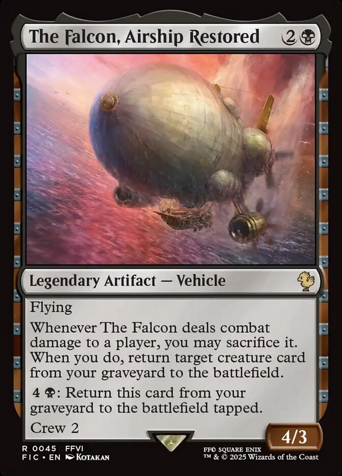 The Falcon, Airship Restored #45 - Final Fantasy Commander (FIC)