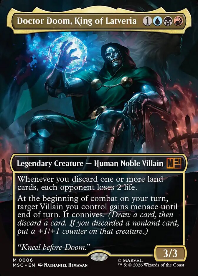Doctor Doom, King of Latveria - Marvel Super Heroes Commander (MSC)