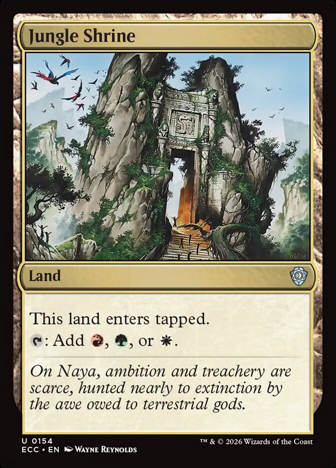 Jungle Shrine #154 - Lorwyn Eclipsed Commander (ECC)