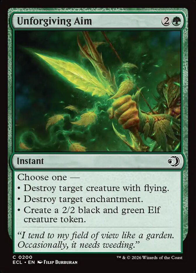Unforgiving Aim #200 - Lorwyn Eclipsed (ECL)