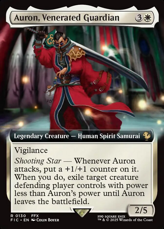 Auron, Venerated Guardian #130 - Final Fantasy Commander (FIC)