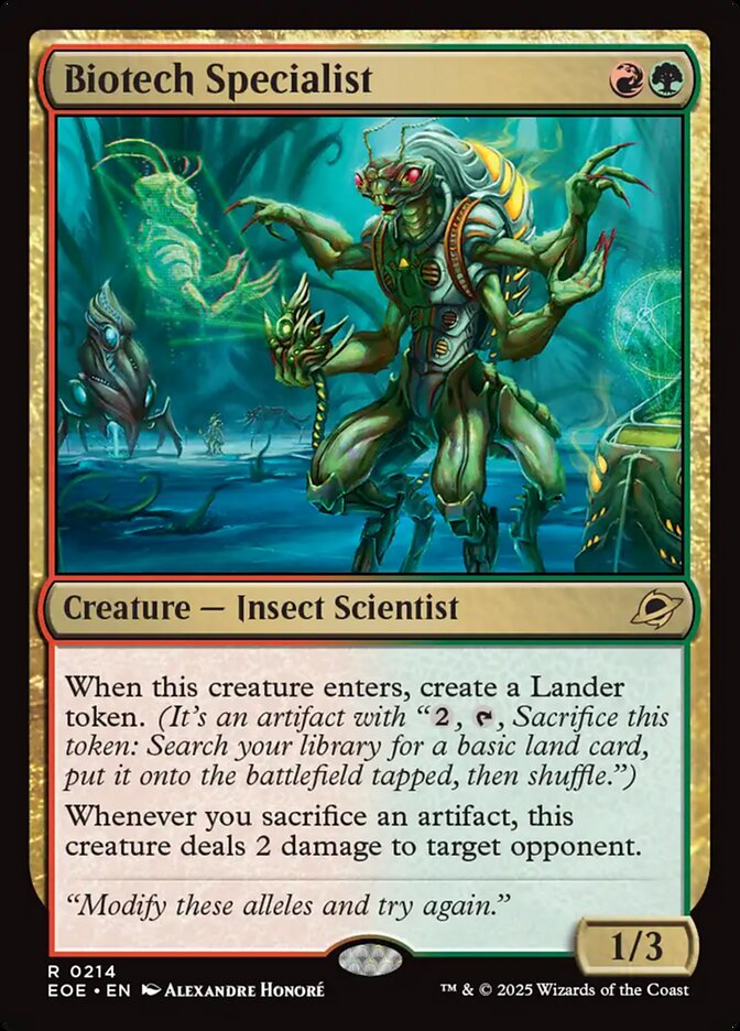 Biotech Specialist - Edge of Eternities (EOE)