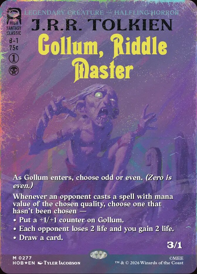 Gollum, Riddle Master - The Hobbit (HOB)