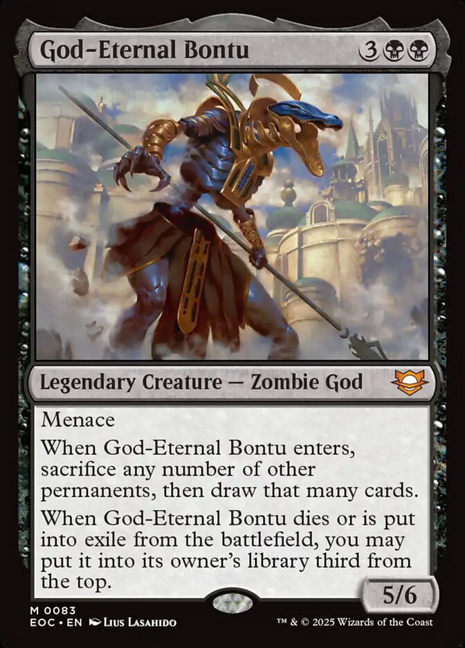 God-Eternal Bontu #83 - Edge of Eternities Commander (EOC)