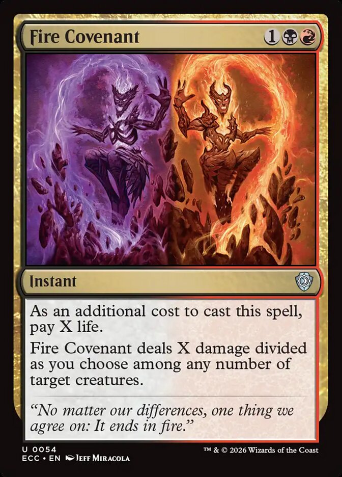 Fire Covenant - Lorwyn Eclipsed Commander (ECC)
