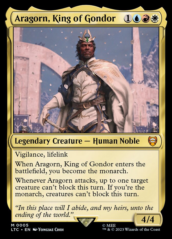 Aragorn, King of Gondor #5 - Tales of Middle-earth Commander (LTC)