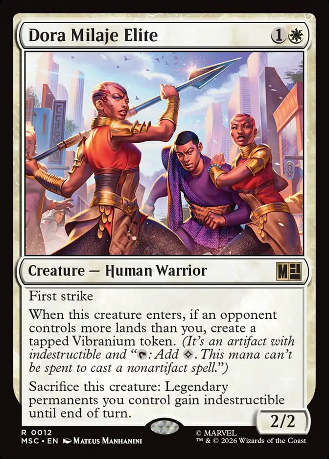 Dora Milaje Elite - Marvel Super Heroes Commander (MSC)