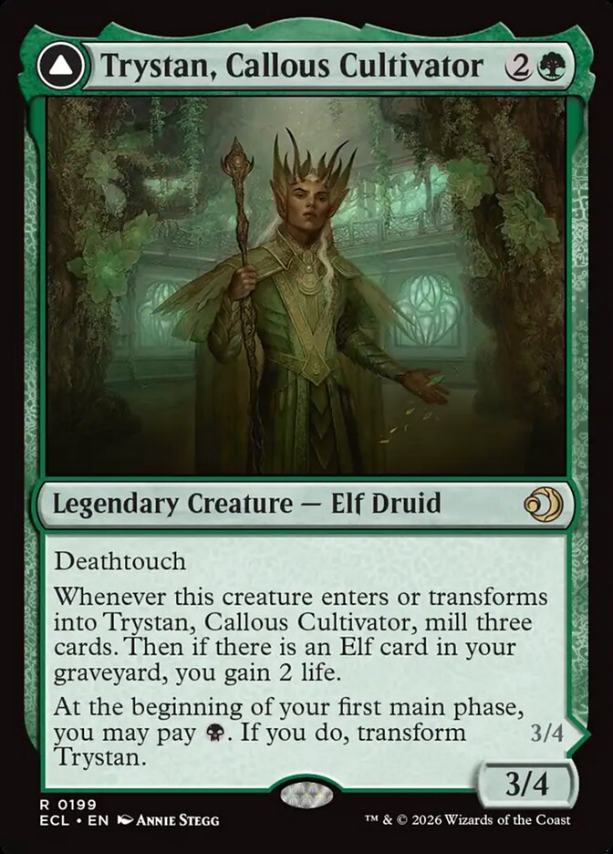 Trystan, Callous Cultivator // Trystan, Penitent Culler #199 - Lorwyn Eclipsed (ECL)