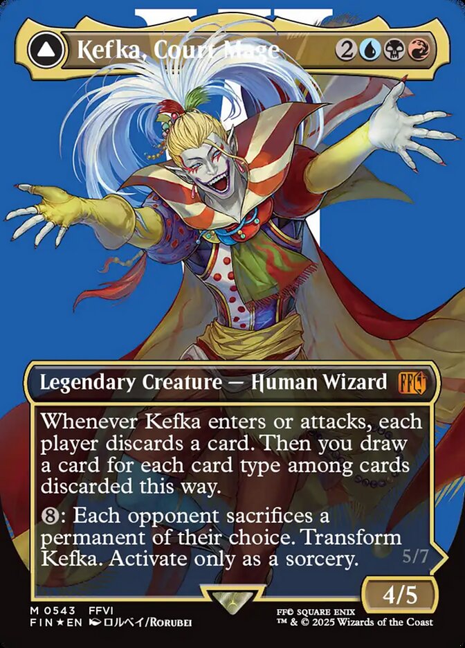 Kefka, Court Mage // Kefka, Ruler of Ruin #543 - Final Fantasy (FIN)