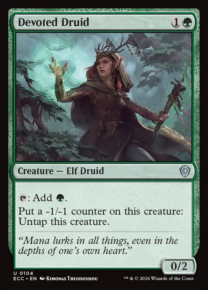 Devoted Druid #104 - Lorwyn Eclipsed Commander (ECC)