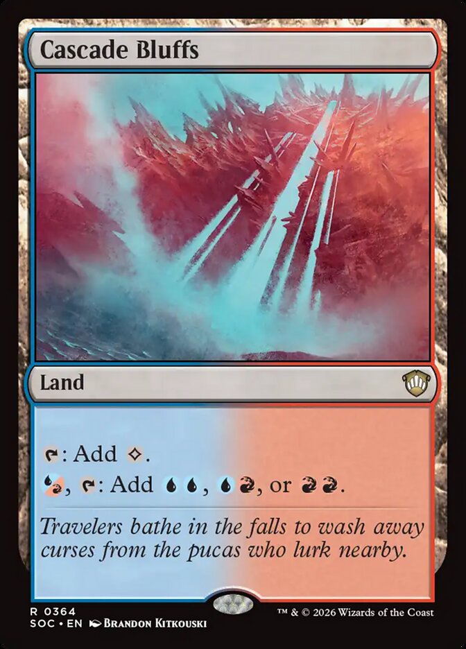 Cascade Bluffs - Secrets of Strixhaven Commander (SOC)