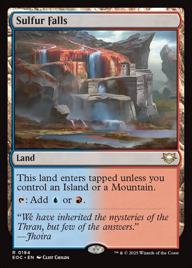 Sulfur Falls #184 - Edge of Eternities Commander (EOC)