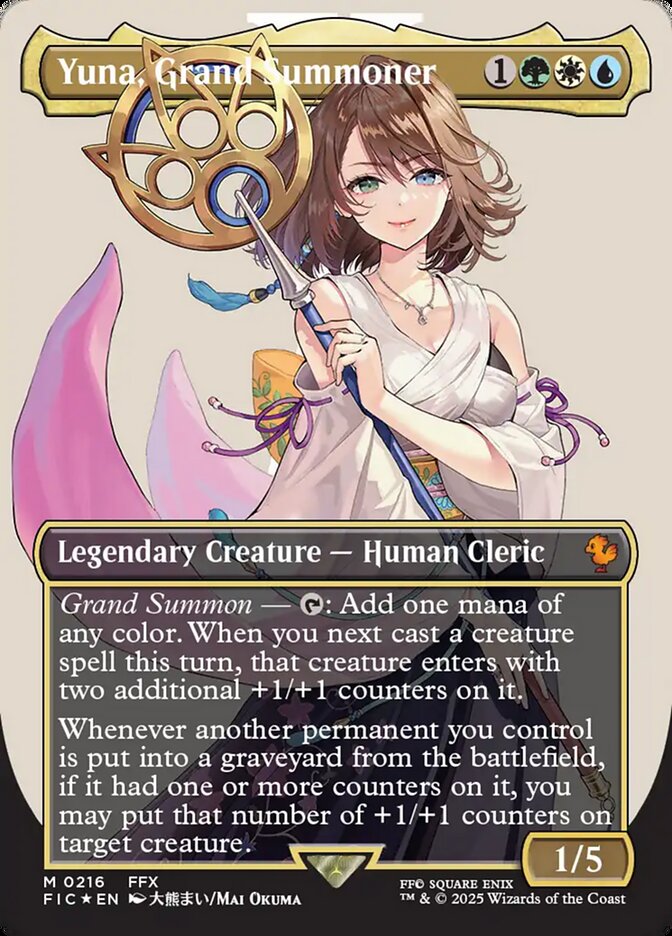 Yuna, Grand Summoner #216 - Final Fantasy Commander (FIC)