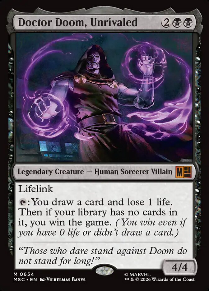Doctor Doom, Unrivaled - Marvel Super Heroes Commander (MSC)