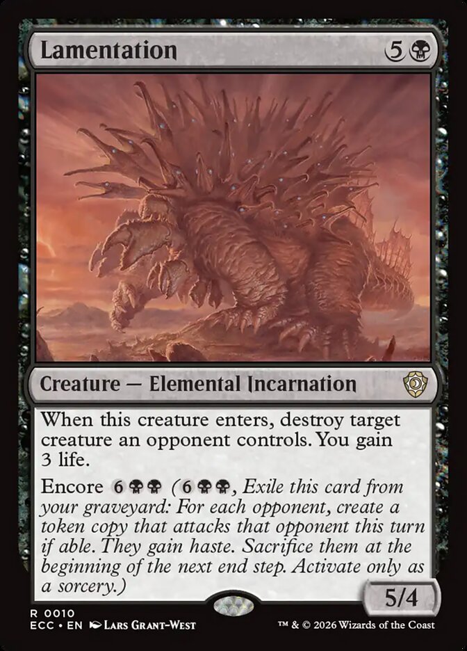 Lamentation #10 - Lorwyn Eclipsed Commander (ECC)
