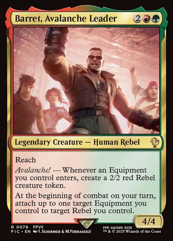 Barret, Avalanche Leader #79 - Final Fantasy Commander (FIC)