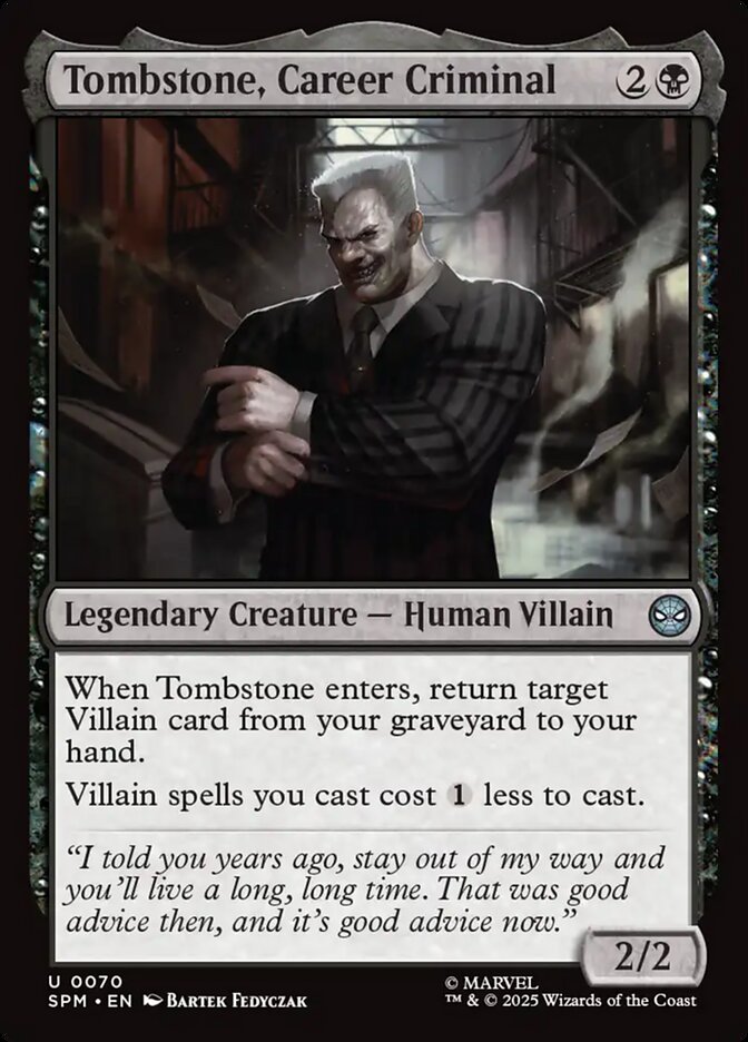 Tombstone, Career Criminal #70 - Marvel's Spider-Man (SPM)