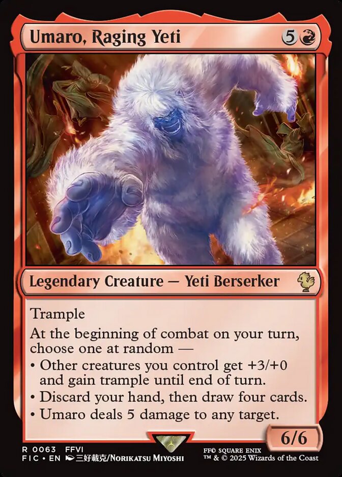 Umaro, Raging Yeti #63 - Final Fantasy Commander (FIC)