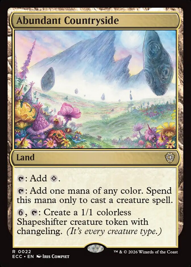 Abundant Countryside #22 - Lorwyn Eclipsed Commander (ECC)