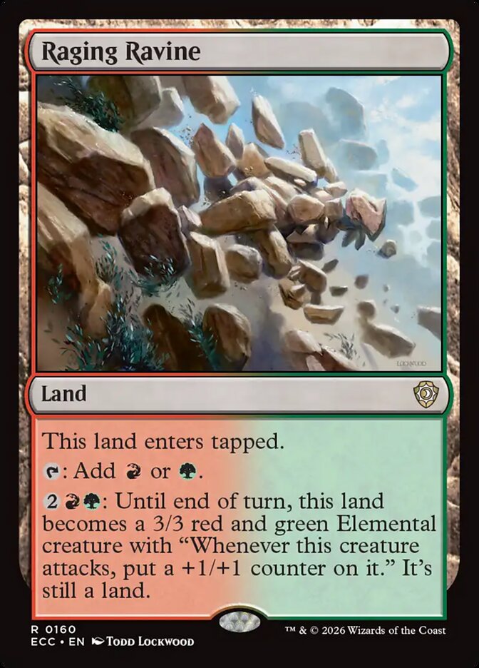 Raging Ravine #160 - Lorwyn Eclipsed Commander (ECC)