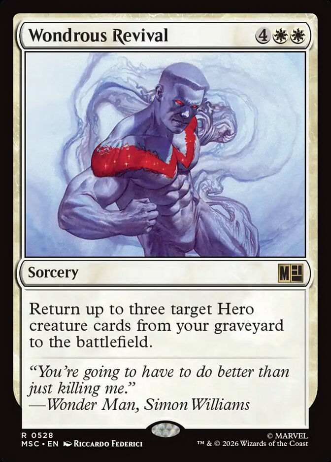 Wondrous Revival - Marvel Super Heroes Commander (MSC)