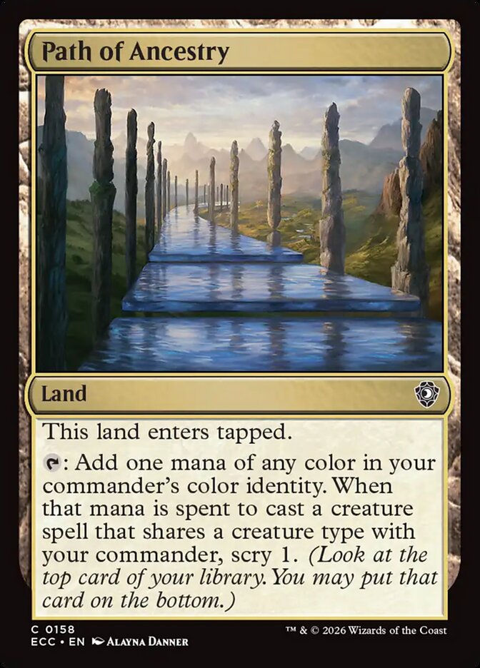 Path of Ancestry #158 - Lorwyn Eclipsed Commander (ECC)