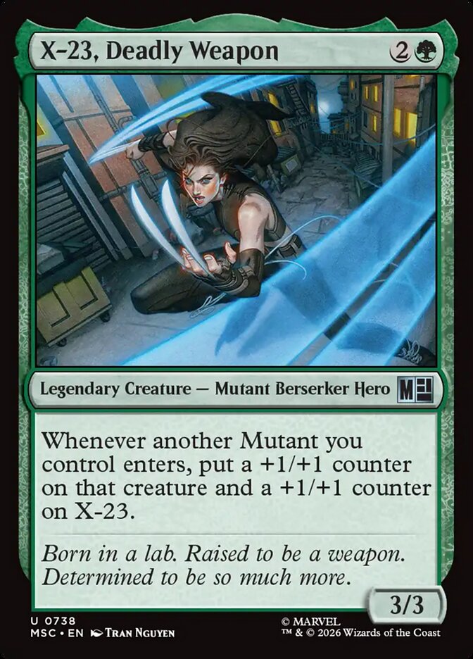 X-23, Deadly Weapon - Marvel Super Heroes Commander (MSC)