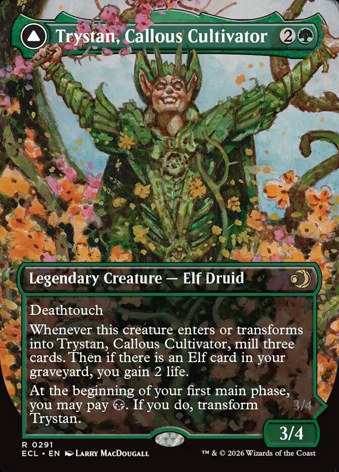 Trystan, Callous Cultivator // Trystan, Penitent Culler #291 - Lorwyn Eclipsed (ECL)