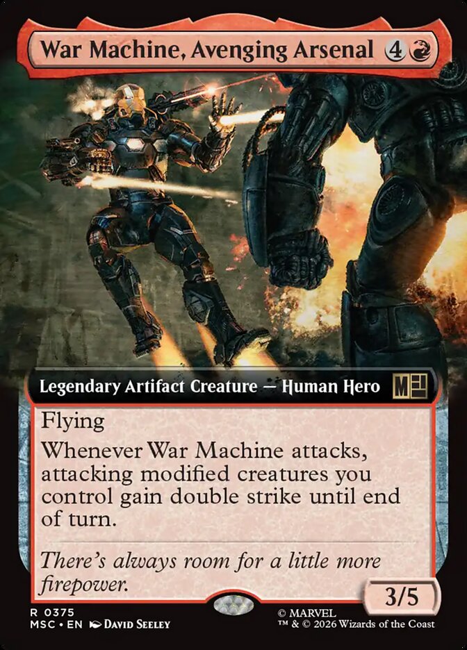 War Machine, Avenging Arsenal - Marvel Super Heroes Commander (MSC)