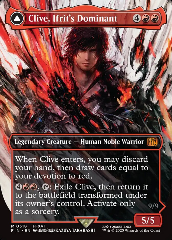Clive, Ifrit's Dominant // Ifrit, Warden of Inferno #318 - Final Fantasy (FIN)
