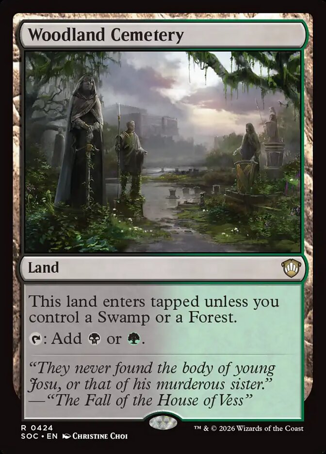 Woodland Cemetery #424 - Secrets of Strixhaven Commander (SOC)