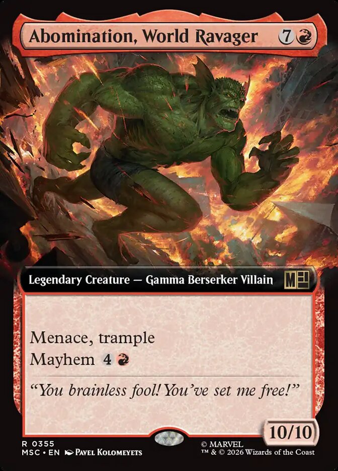 Abomination, World Ravager - Marvel Super Heroes Commander (MSC)