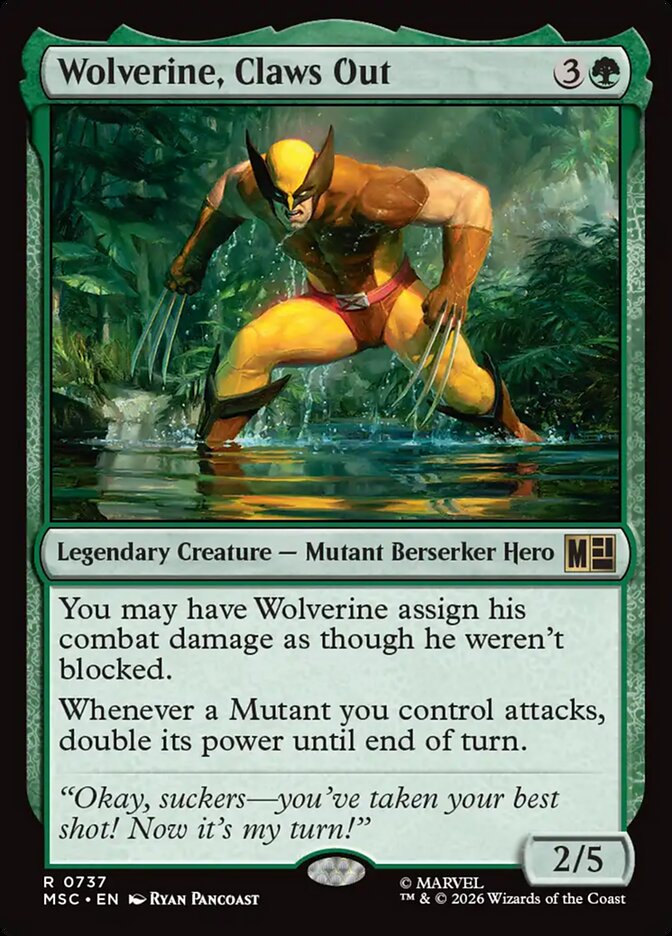 Wolverine, Claws Out - Marvel Super Heroes Commander (MSC)