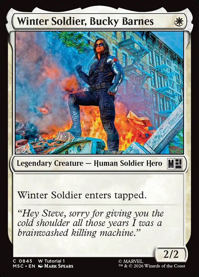 Winter Soldier, Bucky Barnes - Marvel Super Heroes Commander (MSC)