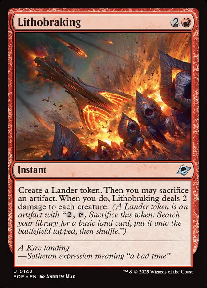 Lithobraking - Edge of Eternities (EOE)