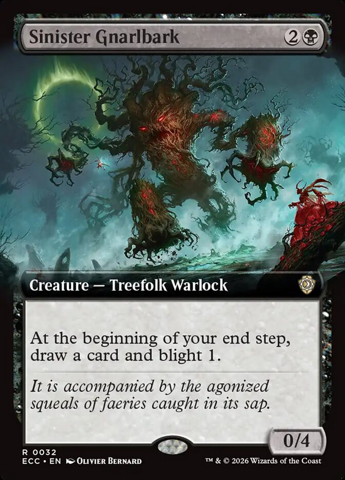 Sinister Gnarlbark #32 - Lorwyn Eclipsed Commander (ECC)