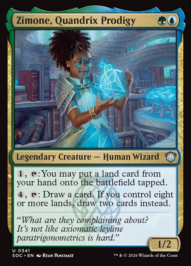 Zimone, Quandrix Prodigy #341 - Secrets of Strixhaven Commander (SOC)