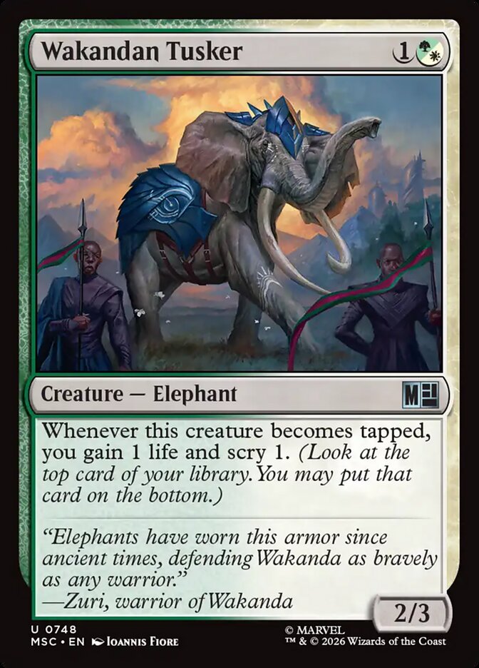 Wakandan Tusker - Marvel Super Heroes Commander (MSC)
