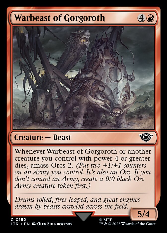 Warbeast of Gorgoroth - The Lord of the Rings: Tales of Middle-earth (LTR)