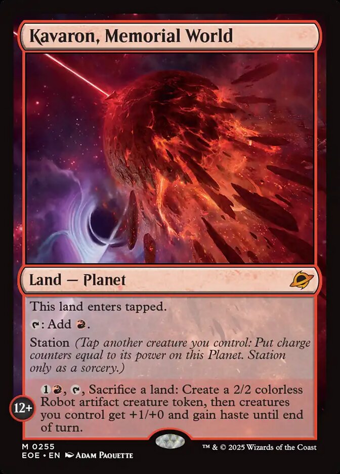 Kavaron, Memorial World - Edge of Eternities (EOE)