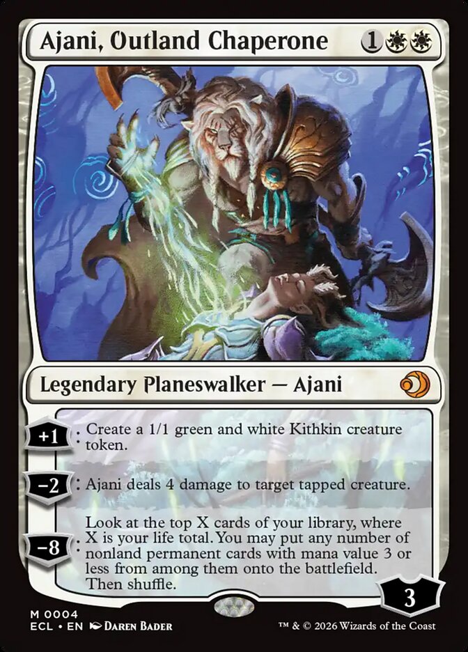 Ajani, Outland Chaperone #4 - Lorwyn Eclipsed (ECL)