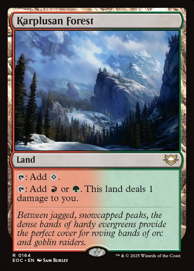 Karplusan Forest - Edge of Eternities Commander (EOC)