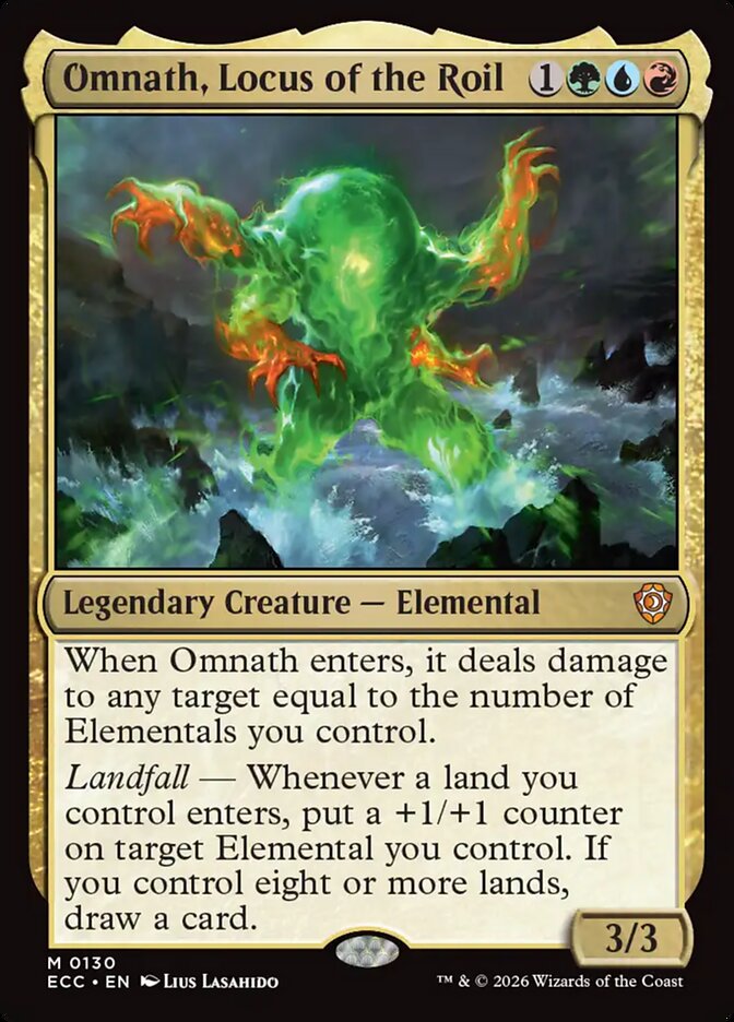 Omnath, Locus of the Roil #130 - Lorwyn Eclipsed Commander (ECC)