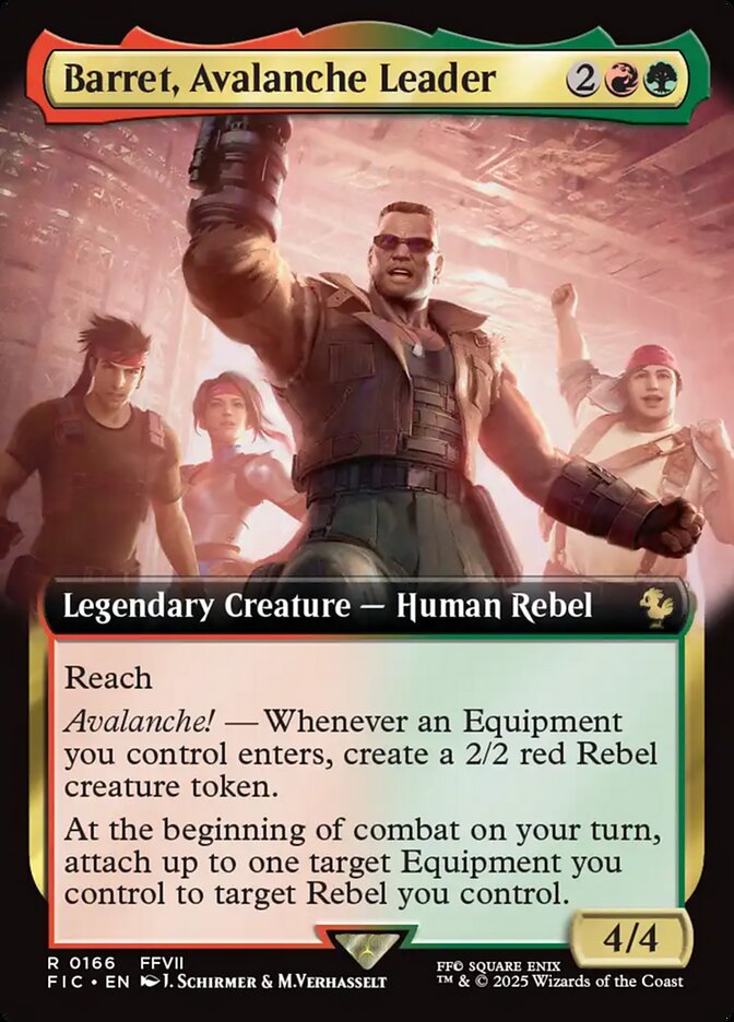 Barret, Avalanche Leader #166 - Final Fantasy Commander (FIC)