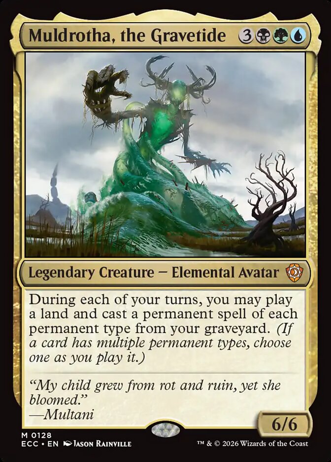 Muldrotha, the Gravetide #128 - Lorwyn Eclipsed Commander (ECC)