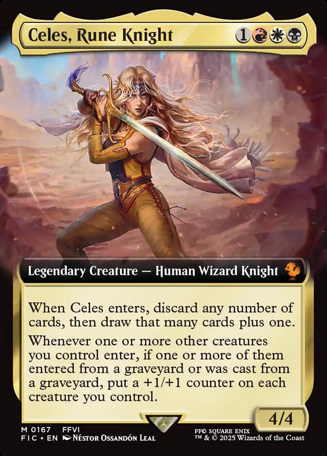 Celes, Rune Knight #167 - Final Fantasy Commander (FIC)