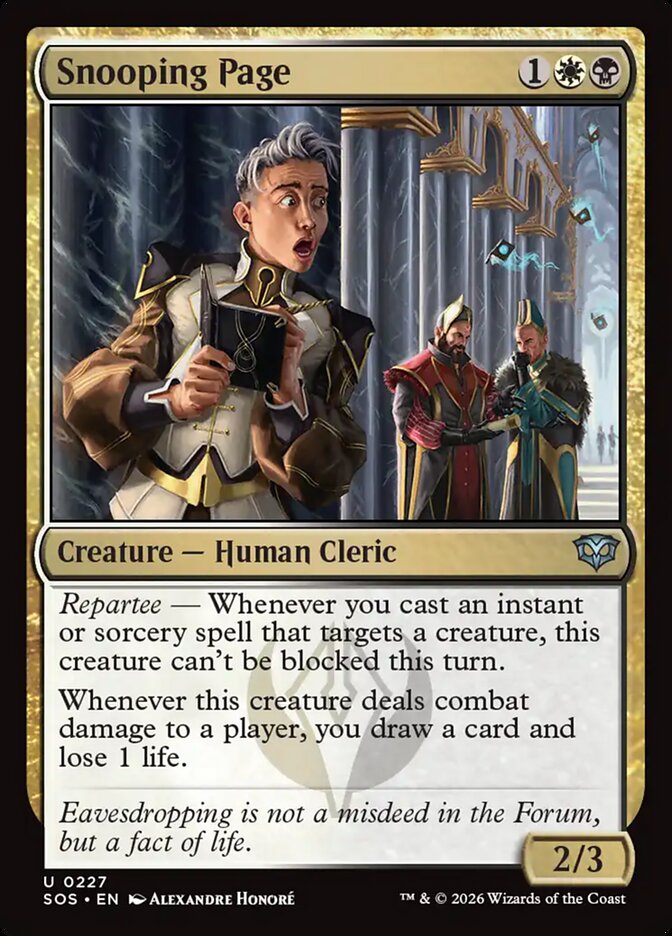 Snooping Page - Secrets of Strixhaven (SOS)