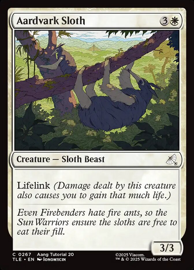 Aardvark Sloth #267 - Avatar: The Last Airbender Eternal (TLE)