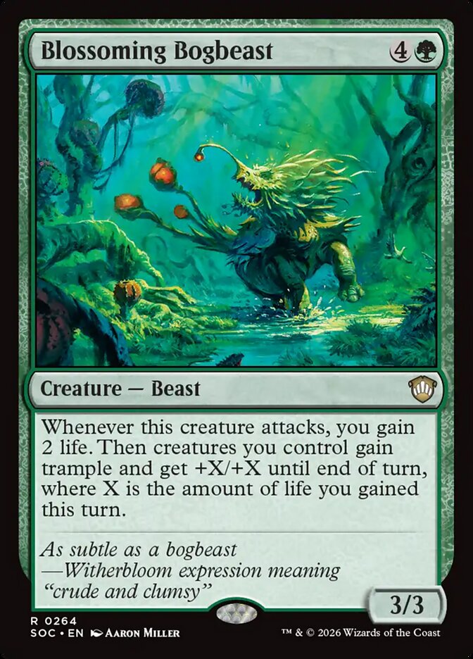 Blossoming Bogbeast - Secrets of Strixhaven Commander (SOC)